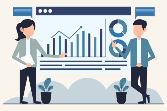 Business People Working with Charts: A Guide to Smart Vector Design Choices