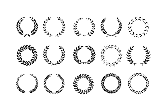 Circular Laurel Foliate Wheat Design