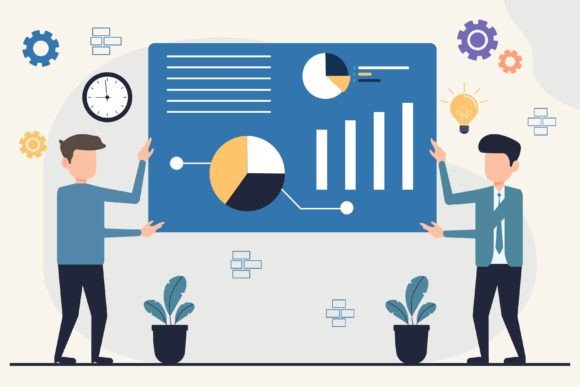 Flat Design Businessman Working: A Practical Evaluation