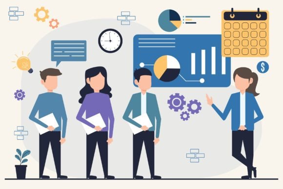 Flat Design for Business Management: A Practical Asset Evaluation