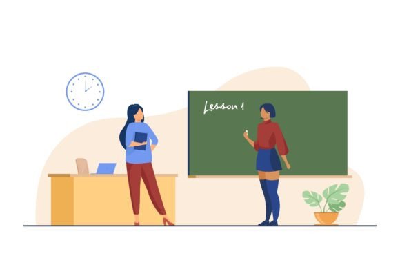 The Power of the Classic Classroom: A High School Student Standing at Blackboard