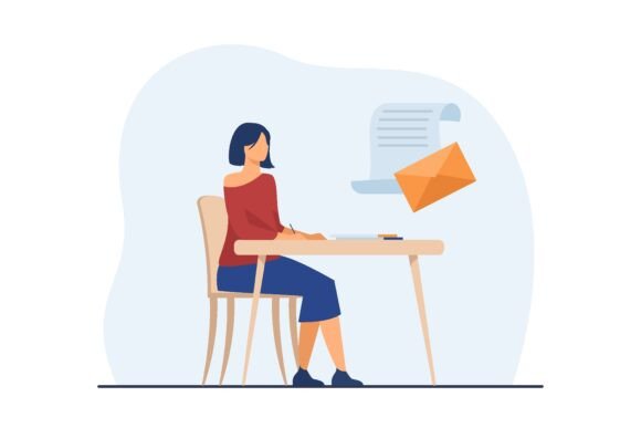 Woman Writing Paper Letter: A Visual Asset for Modern Communication